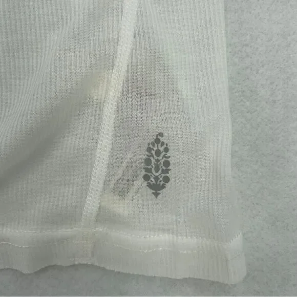 -FP Movement by Free People Very Varsity Women's Ribbed Sheer Tank Top NWT XS - Picture 5 of 15